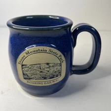 SUNSET HILL STONEWARE Stone Mountain State Park Mug Handcrafted USA