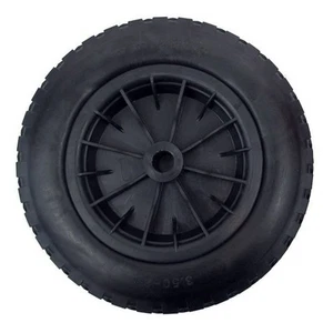 BLACK PU 14" Wheelbarrow Wheel 1/2" BORE Light Foam Heavy Duty