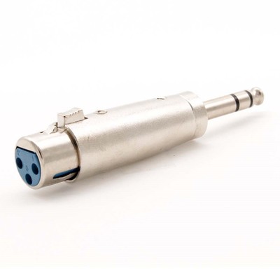 XLR 3-Pin Female to 6.35mm 1/4'' Stereo Male Microphone Audio Adapter Converter