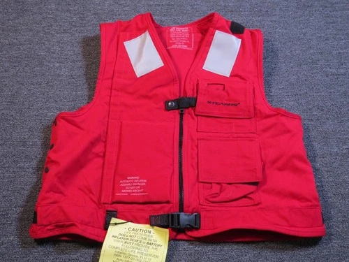Stearns Life Preserver Vest Mark 1 Large US Navy NSN 4220-01-487-3619 Pockets - product listing photo