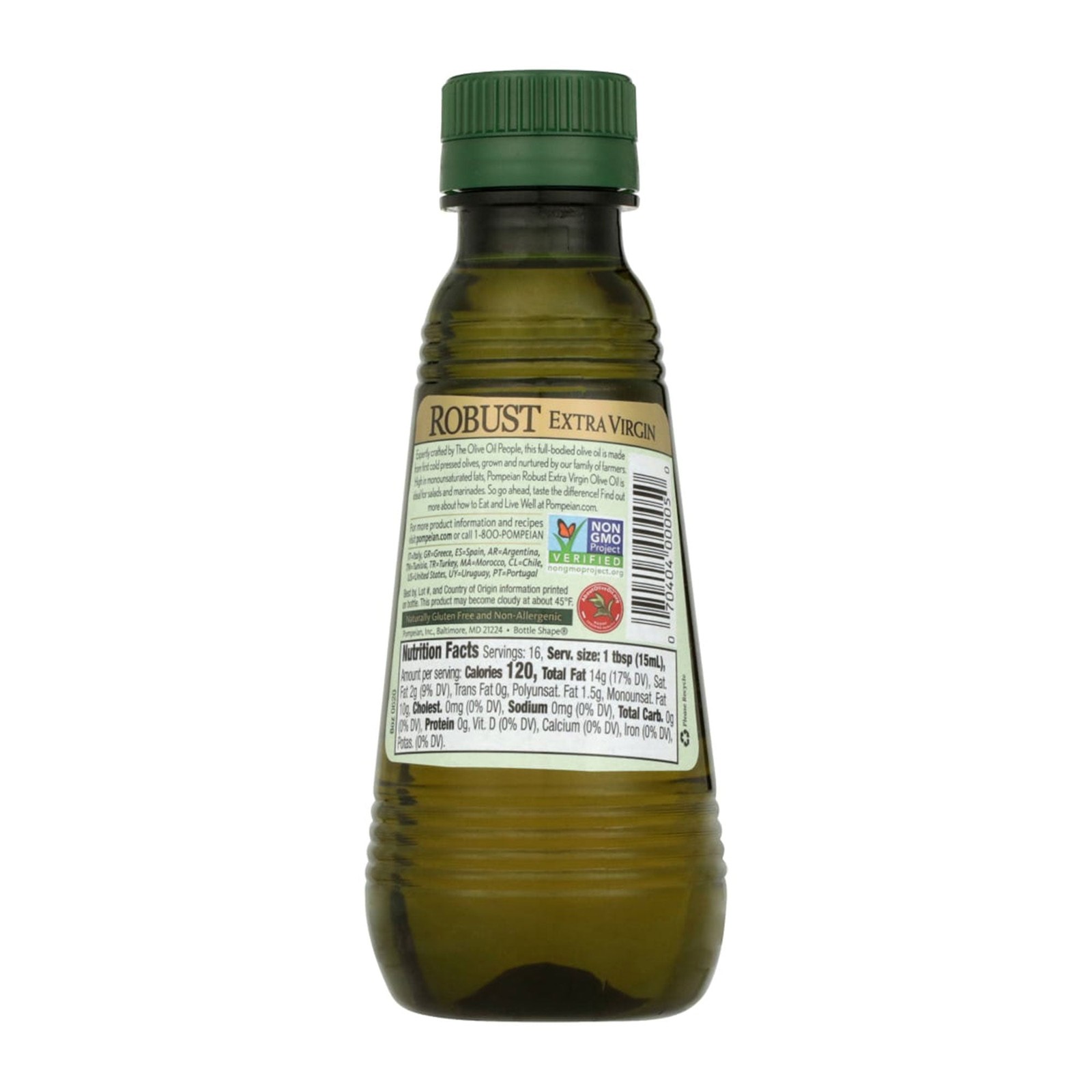 Pompeian Robust Extra Virgin Olive Oil, 8 oz