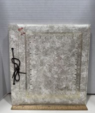 Vtg Springfield Scrapbook White Leatherette Roping 12.25" x 12.75" New Sealed