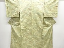 7590076: JAPANESE KIMONO / OSHIMA TSUMUGI / FLOWER