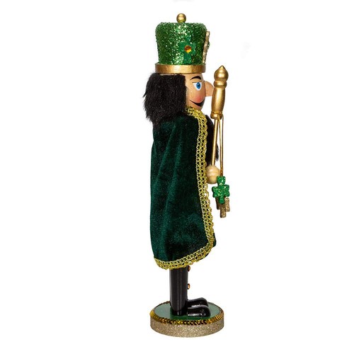 Irish Wood Christmas Nutcracker With Cape 15 Inch F2003 New - Picture 2 of 10