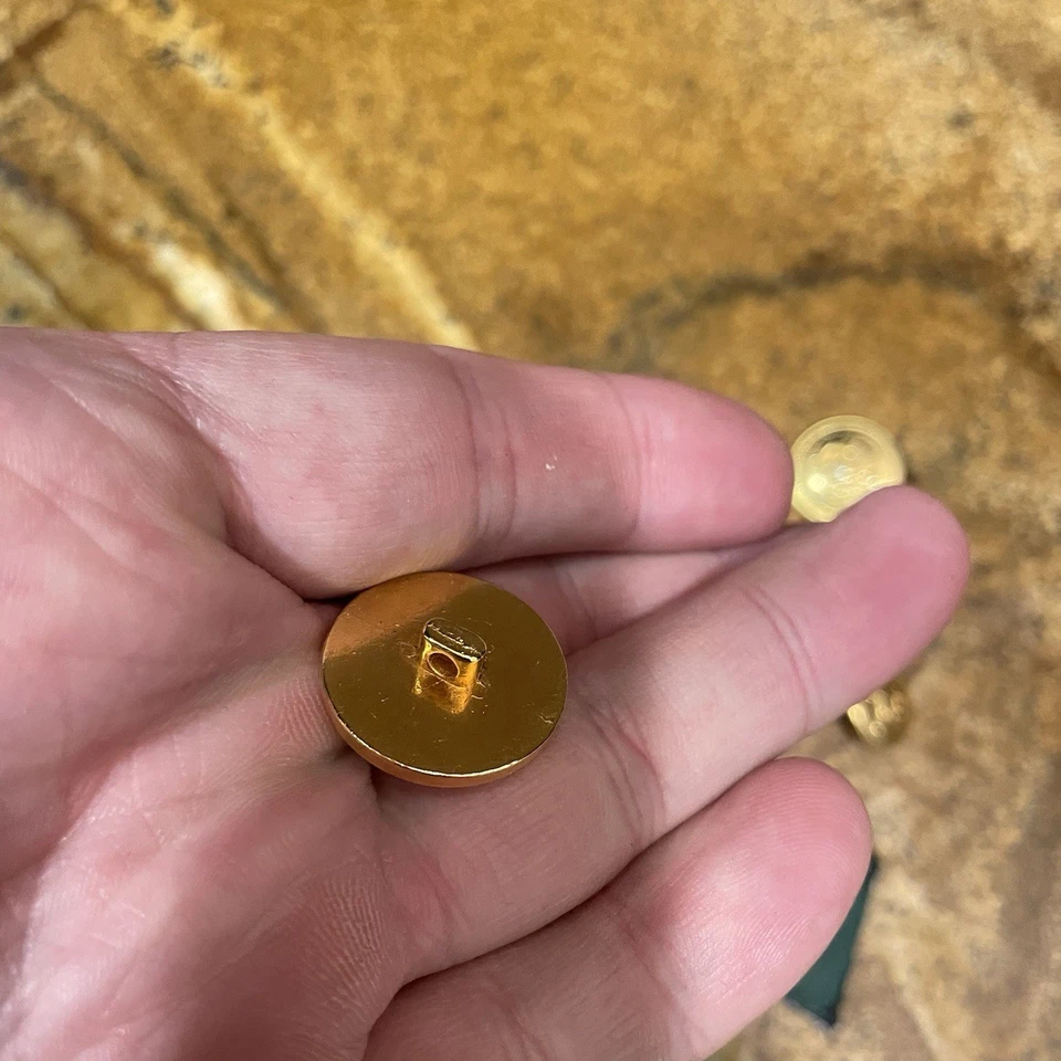 Ralph Lauren Brass USA Gold Blazer Lot 10 Replacement Buttons Set Suit shield - Image 4 of 4