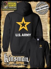 Army Star Logo 2-Sided Hoodie / Sweatshirt United States of America Military