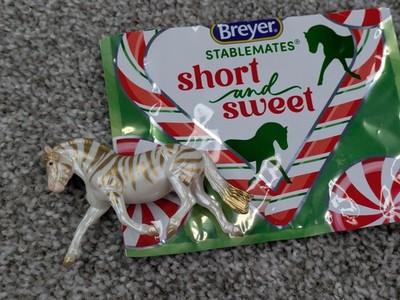 Breyer Stablemates Short And Sweet Gold Zebra Horse Figure Blind Bag Toy Mini