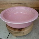 Vintage Fiesta Ware Rose Pink 8.25" 1 Qt Round Vegetable Serving Bowl