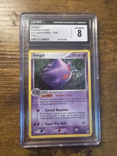 CGC 8 Gengar 2006 EX Legend Maker 5/92 Holo Pokemon Card