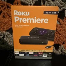 ☮️ Roku Premiere HD/4K/HDR Streaming Media Player 3920R: BRAND NEW SEALED