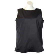 Underworks 2X Shapewear Compression Binder Tank Top Style 918 Black Minimalist