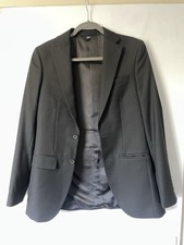 M&s Suit Black 34 Regular Slim Fit TROUSERS SEPARATE