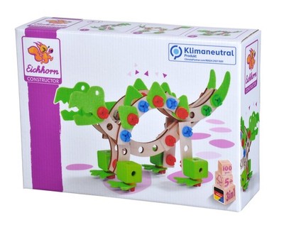 Eichhorn 100039201 EH Constructor, Dinosaur, Multicoloured