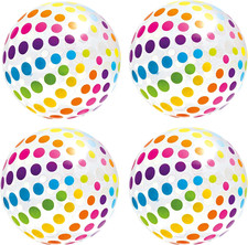 Intex Jumbo Inflatable Big Panel Colorful Giant Beach Ball Set of 4 59065EP