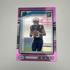 2024 Panini Donruss Optic - Rated Rookie Joe Milton III #255 Pink Prizm (RC)