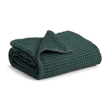 Waffle Baby Blanket Cotton Soft Breathable Swaddle Blanket for Nursery, Strol...