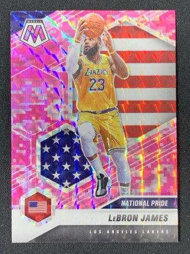 Lebron James 2020-21 Panini Mosaic National Pride Pink Camo #247 -wb3