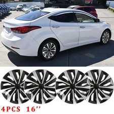 16 Set Of 4 Wheel Covers Full Rim Snap On Hub Caps Fit R16 For Hyundai Elantra