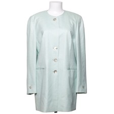 Etienne Aigner, Blazer, Damen, Größe: 40, Türkis, Seide/Viskose/Wolle, Karo #TY9