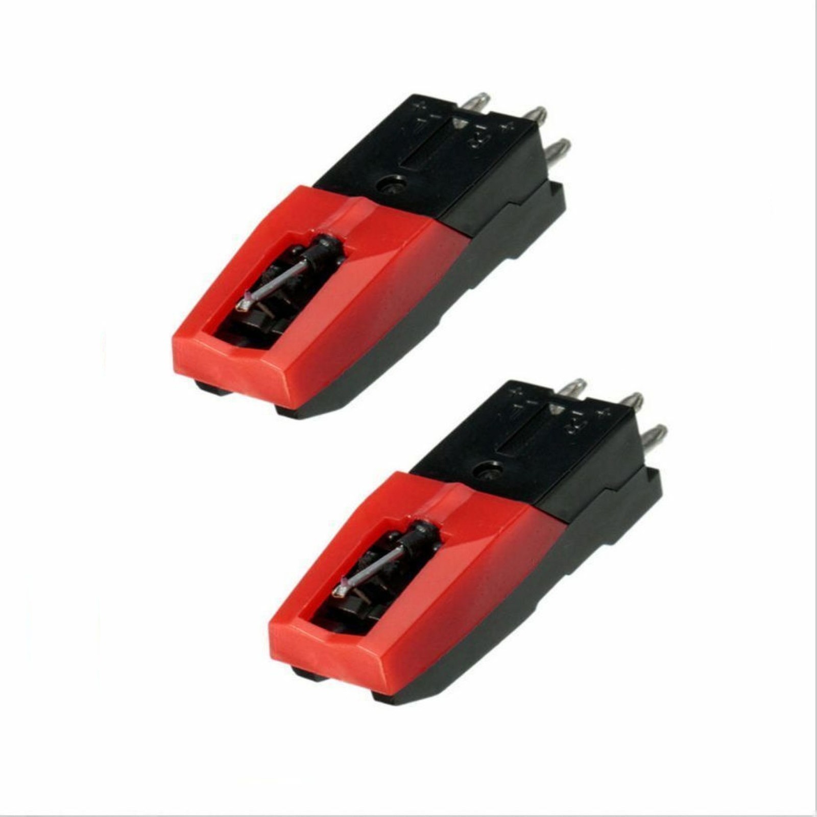 2 Pack Ceramic Cartridge with Stylus Needle for LP Turntables