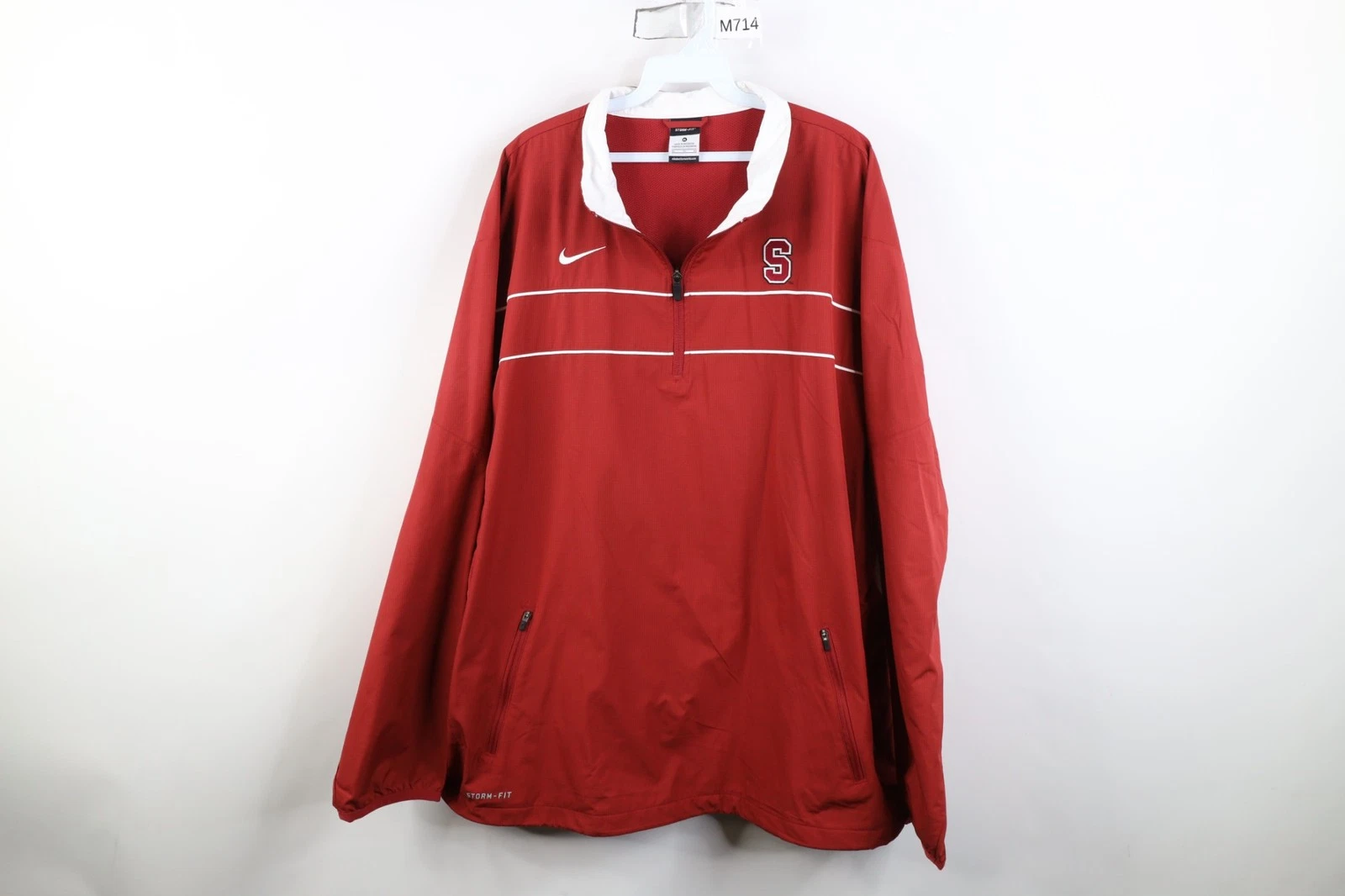 Nike Storm Fit Mens XL Team Issued Stanford University Football Half Zip Jacket
