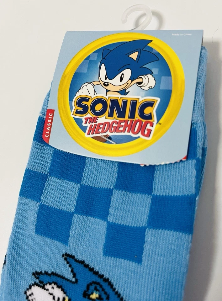 Sonic The Hedgehog Men’s Crew Socks (Size 8-12) One Pair - NEW - Image 3 of 4