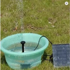 Solar Fountain Pump Kit with Nozzles, Solar-Powered Fountain for Bird Bath & Pon