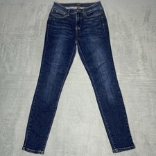 Judy Blue Skinny Fit Jeans Size 5 Dark Blue Stretch Denim 5/27 Zip Fly