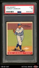 1933 Goudey #171 Charlie Jamieson Indians PSA 1 - POOR