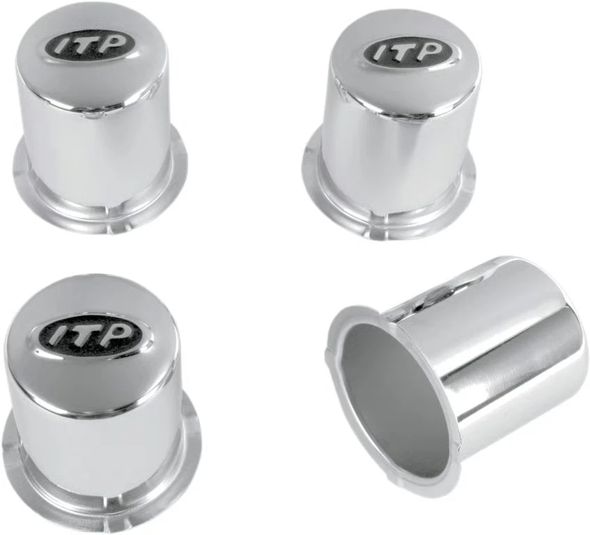 ITP Steel Center Caps - 4/110-4/4 Bolt Pattern - Chrome ATV/UTV SM1300BX 264025 - Image 2 of 4