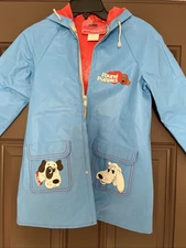 Vintage 1980’s Pound Puppy Raincoat  Swell Wear Industries 6x /7  Blue Rare