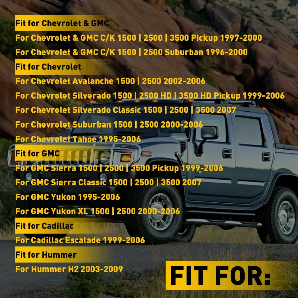 Синий светодиодный фонарь для двери 1999-2006 GMC Sierra 1500 2500 HD 3500 HD 4 шт. A - Изображение 2 из 4