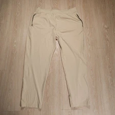 Public Rec Gamechanger Pants Men 42x32(29) Beige Taper Stretch Jogger Sweatpants