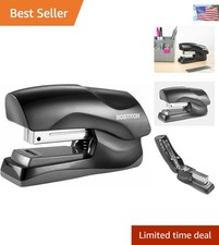 Black Compact Stapler with No-Jam  40 Sheet Capacity - Perfect for Everyday Use