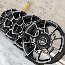 Rolls Royce Ghost Wraith Dawn 21" rim OEM Black Badge Carbon Fiber Wheels Set