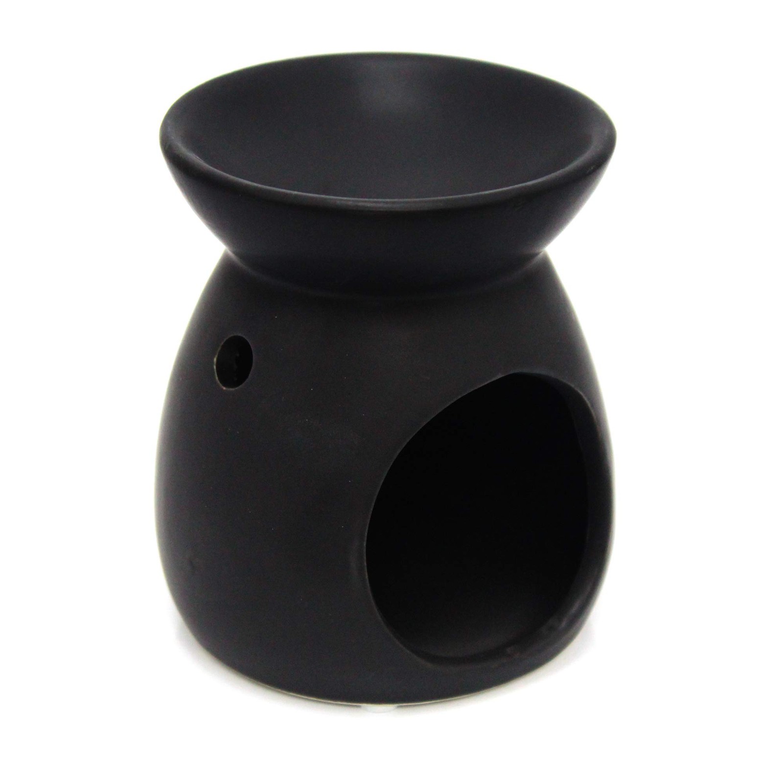Carousel Ceramic Tealight Candle Holder Essential Oil Burner ~ Black - Image 3