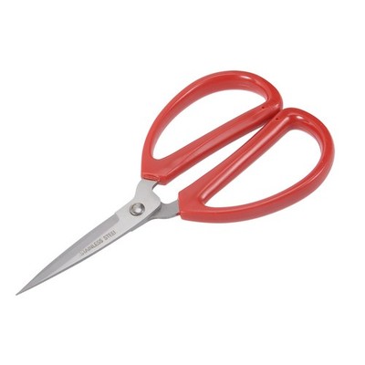 6 Inch Stainless Steel Scissor for Office Home Cutting Straight Red Handle