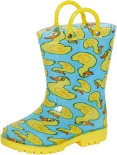Image of ScruffyTed Kids Wellington Boots With Pull On Handles