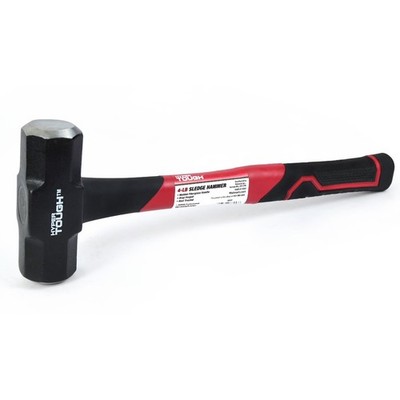 Hyper Tough 4 lb Small Sledge Hammer, Fiberglass Handle with Comfort Grip