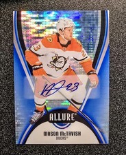2025-26 Mason McTavish Upper Deck Allure Blue Line Autographs #69 13/35 Ducks