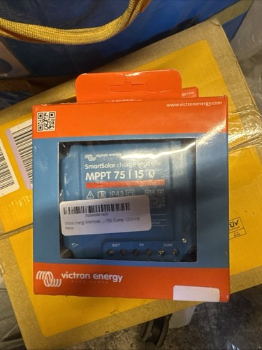 Victron SCC075015060R Smart Solar 15A MPPT Charge Controller 12/24VDC 75VOC
