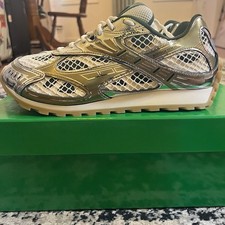 Bottega Veneta Orbit Sneakers Technical Fishnet Mud-White Men s Size 11 US/44 EU