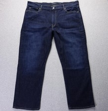 Lucky Brand Jeans Mens 42x30 Blue 181 Relaxed Fit Straight Denim Dark Wash Pants