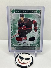 2024-25 Upper Deck Artifacts Jaccob Slavin Emerald Materials # 58/65