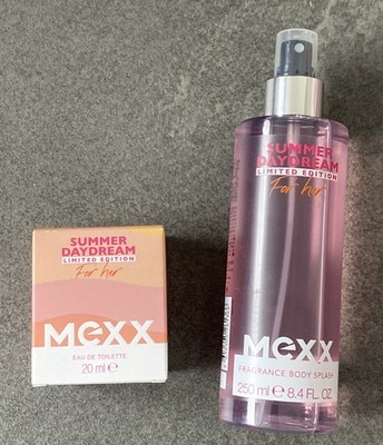 Mexx Summer Daydream For Her 20ml Eau de Toilette Spray + 250ml Body Splash, neu