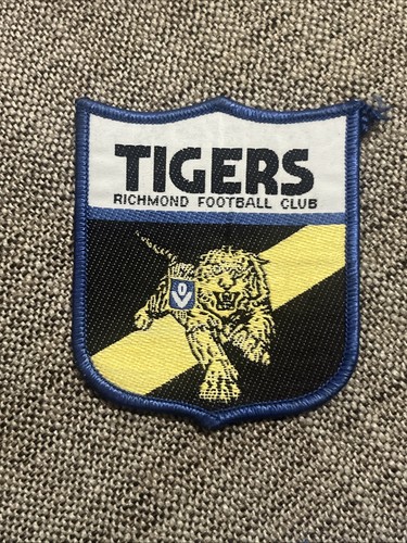VINTAGE VFL RICHMOND FOOTBALL CLUB TIGERS EMBROIDERED PATCH CLOTH SEW BADGE - Picture 2 of 13