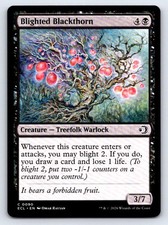 Blighted Blackthorn Common Lorwyn Eclipsed Magic: The Gathering