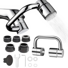 Universal Sink Faucet 1440 Rotatable Faucet Extension, U Shaped Faucet Extender