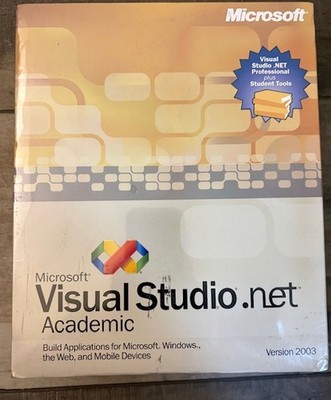 Microsoft Visual Studio .net Academic 2003 NiB Sealed