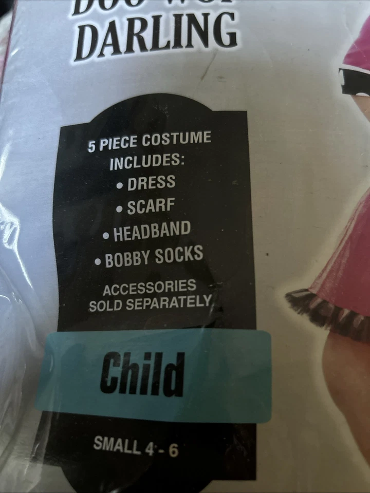 Doo Wop Darling Costume Child Small - Image 2 of 2